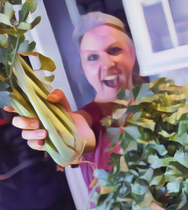 Growing celery with a Tower Garden 